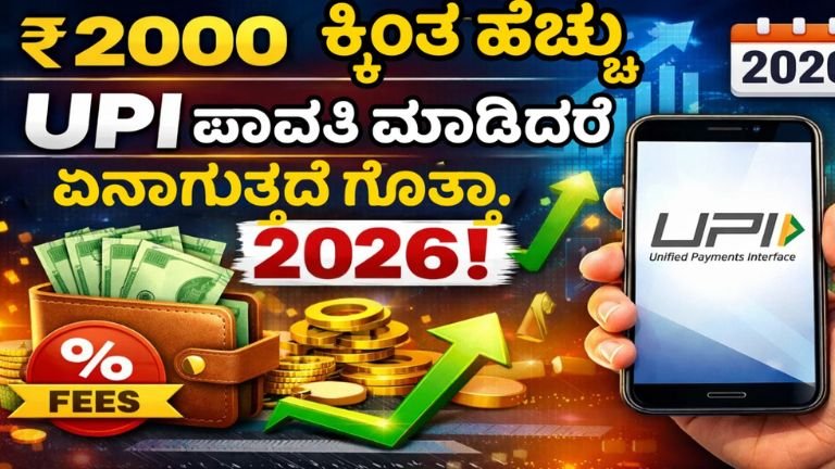 UPI New Rules 2026: ₹2000 ಮೇಲ್ಪಟ್ಟ UPI ಪಾವತಿಗಳಿಗೆ ಶುಲ್ಕ ಬರ್ತಾ? ಸರ್ಕಾರದ ನಿಜವಾದ ಹೊಸ ನಿಯಮಗಳು ಸ್ಪಷ್ಟ!