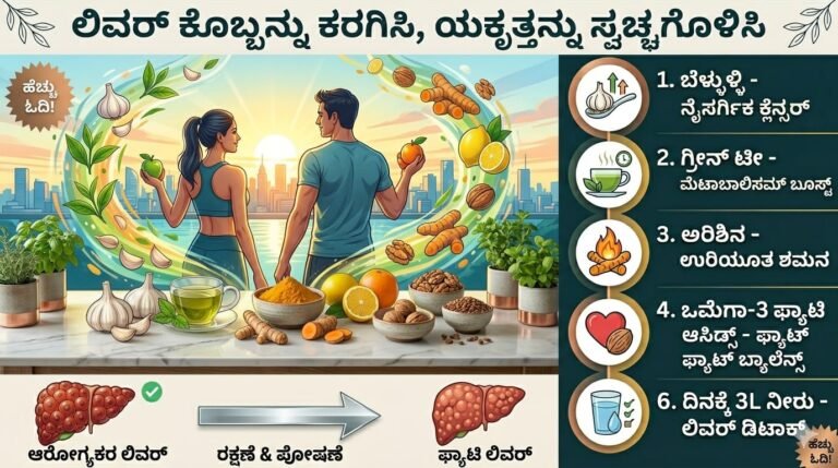 ಫ್ಯಾಟಿ ಲಿವರ್ ಕರಗಿಸುವ ಪೌಷ್ಟಿಕ ಆಹಾರಗಳು - Fatty Liver Home Remedies in Kannada