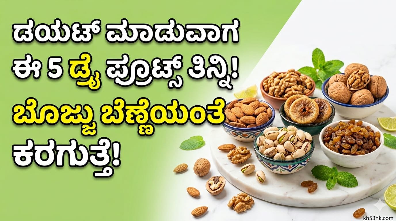 ತೂಕ ಇಳಿಸಲು ಡಯಟ್ ಡ್ರೈ ಫ್ರೂಟ್ಸ್ ಮತ್ತು ಅದರ ಪ್ರಯೋಜನಗಳು - Kannada Health Tips